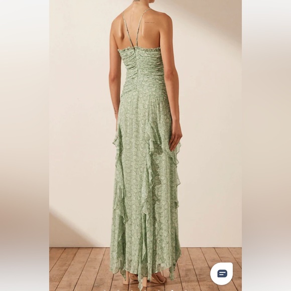 Shona Joy AURORE RUCHED FRILL MAXI DRESS - Picture 2 of 3
